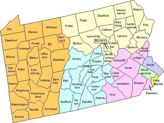 PA Counties.